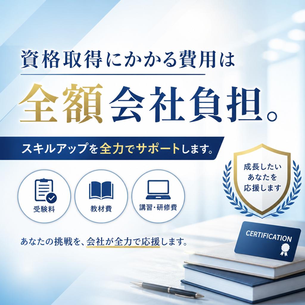 充実の資格取得支援制度