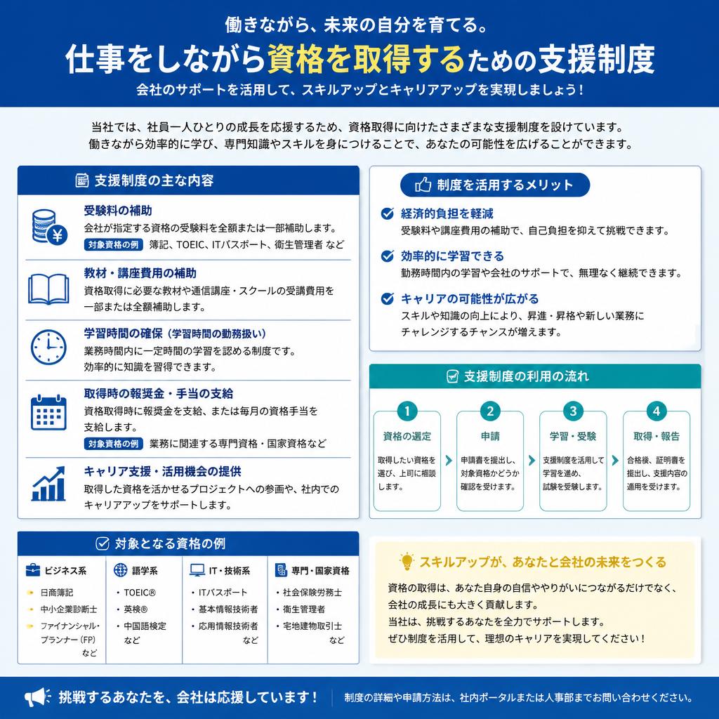 4. 資格取得支援制度の充実