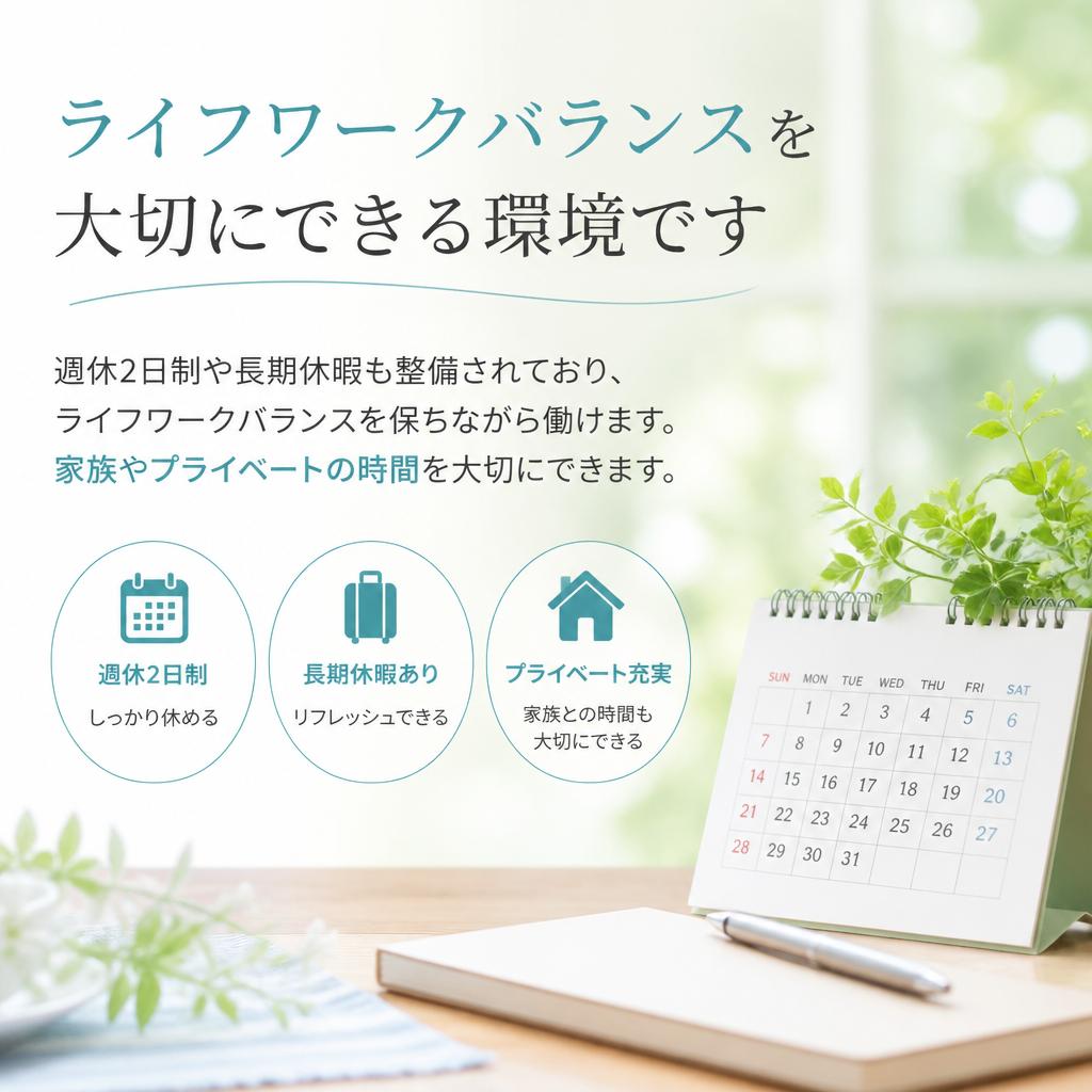 働きやすさを追求した福利厚生