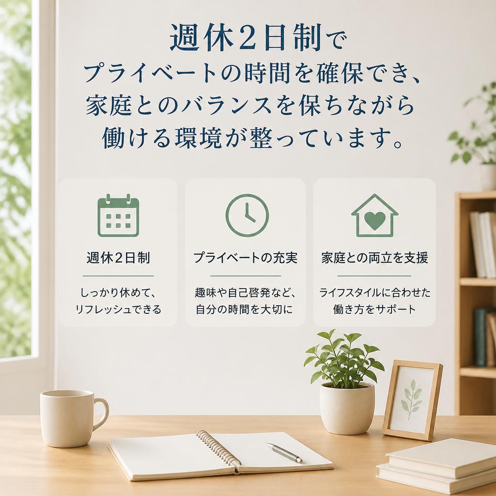 仕事と家庭の両立をサポート