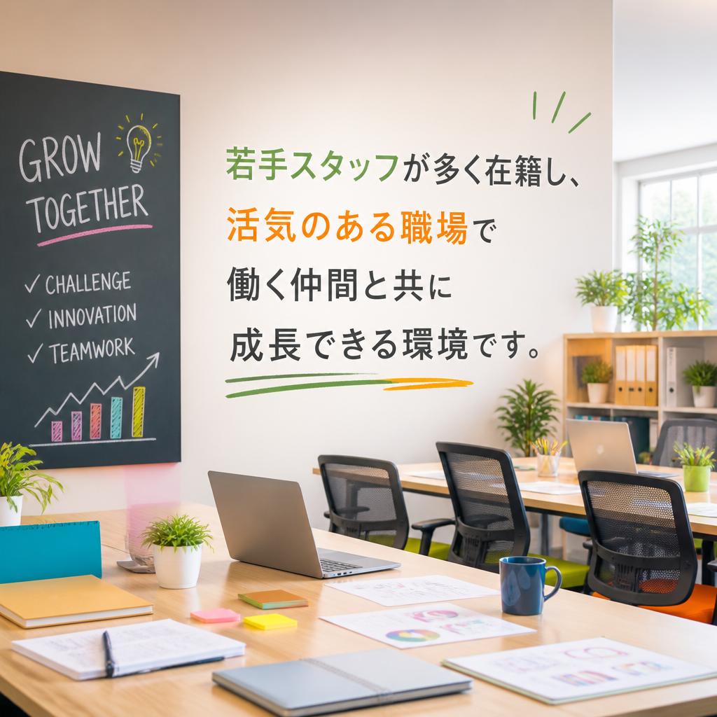 フレッシュな職場環境と仲間