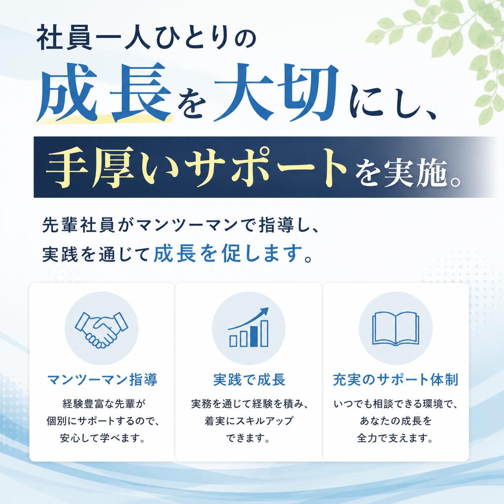 2. 充実のサポート体制