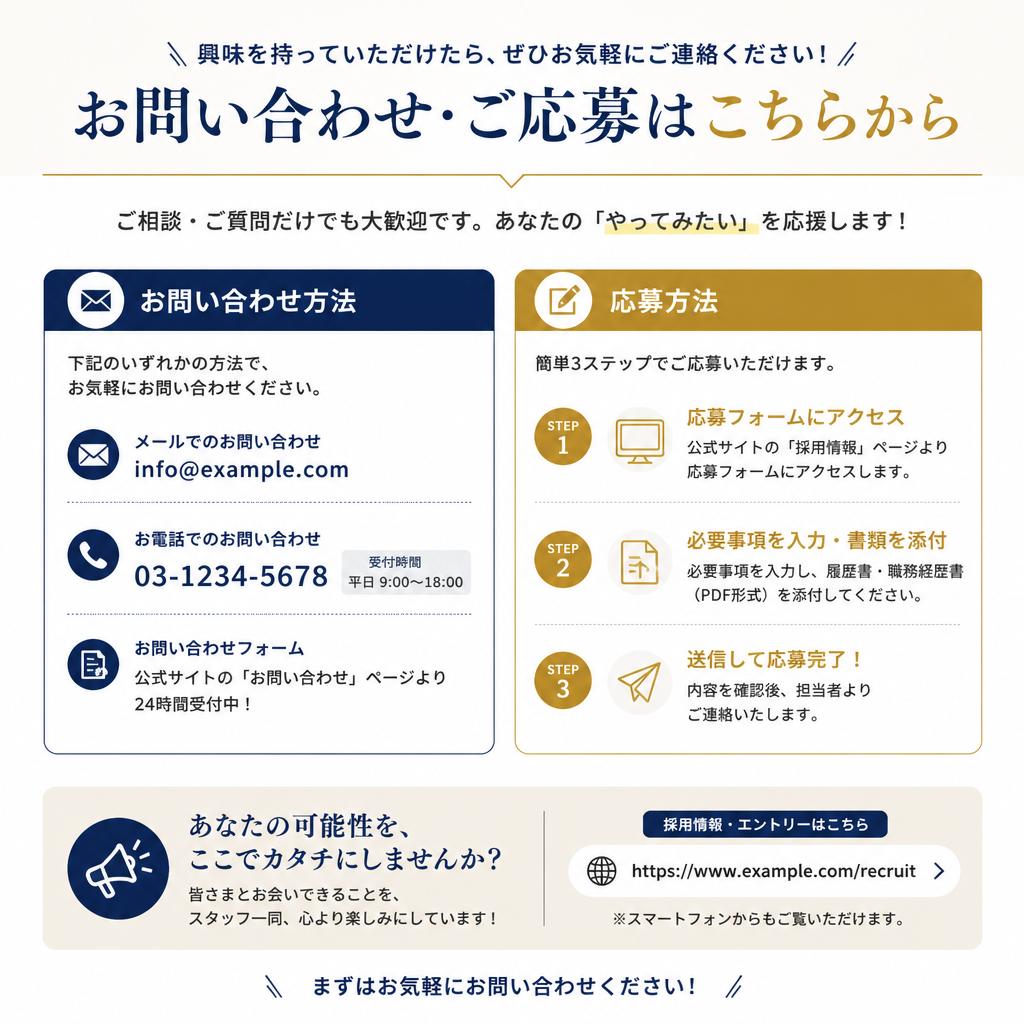 今すぐ応募しよう！