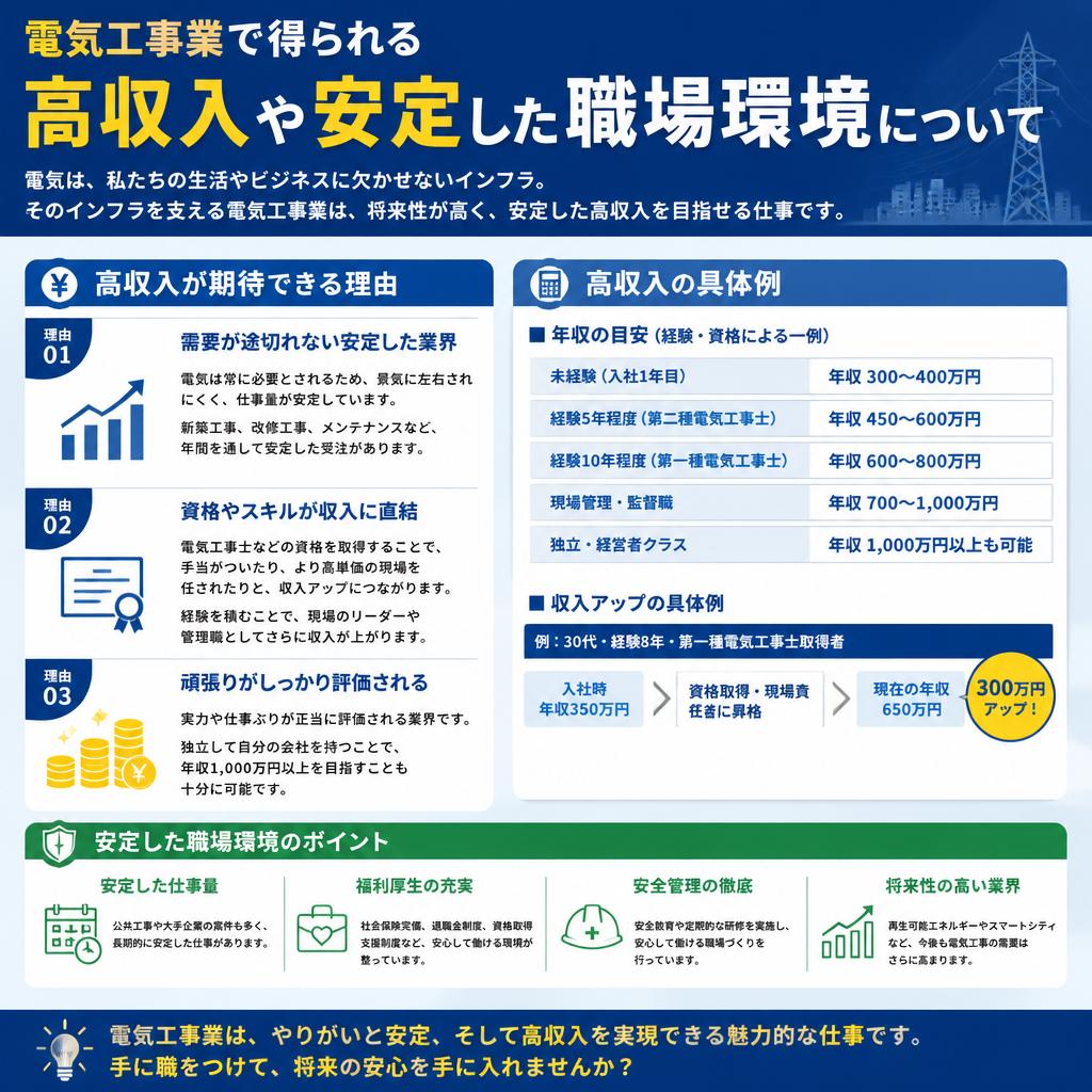 4. 高収入・安定した職場環境