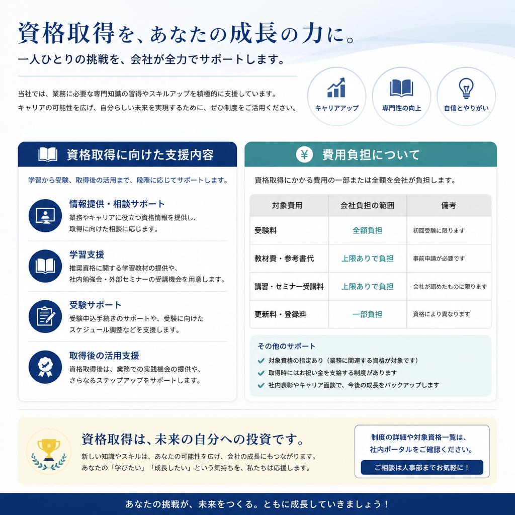 資格取得支援制度