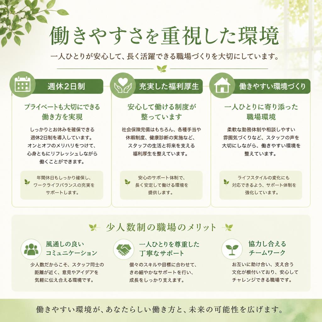 働きやすい職場環境
